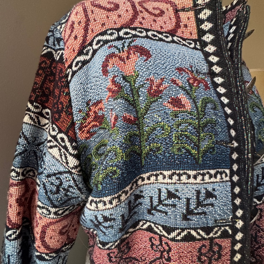 Floral Patterned Women's Jacket - image 2